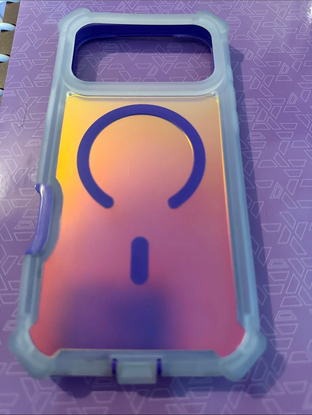 Purple iPhone MagSafe Compatible Dual-Layer Protective Case